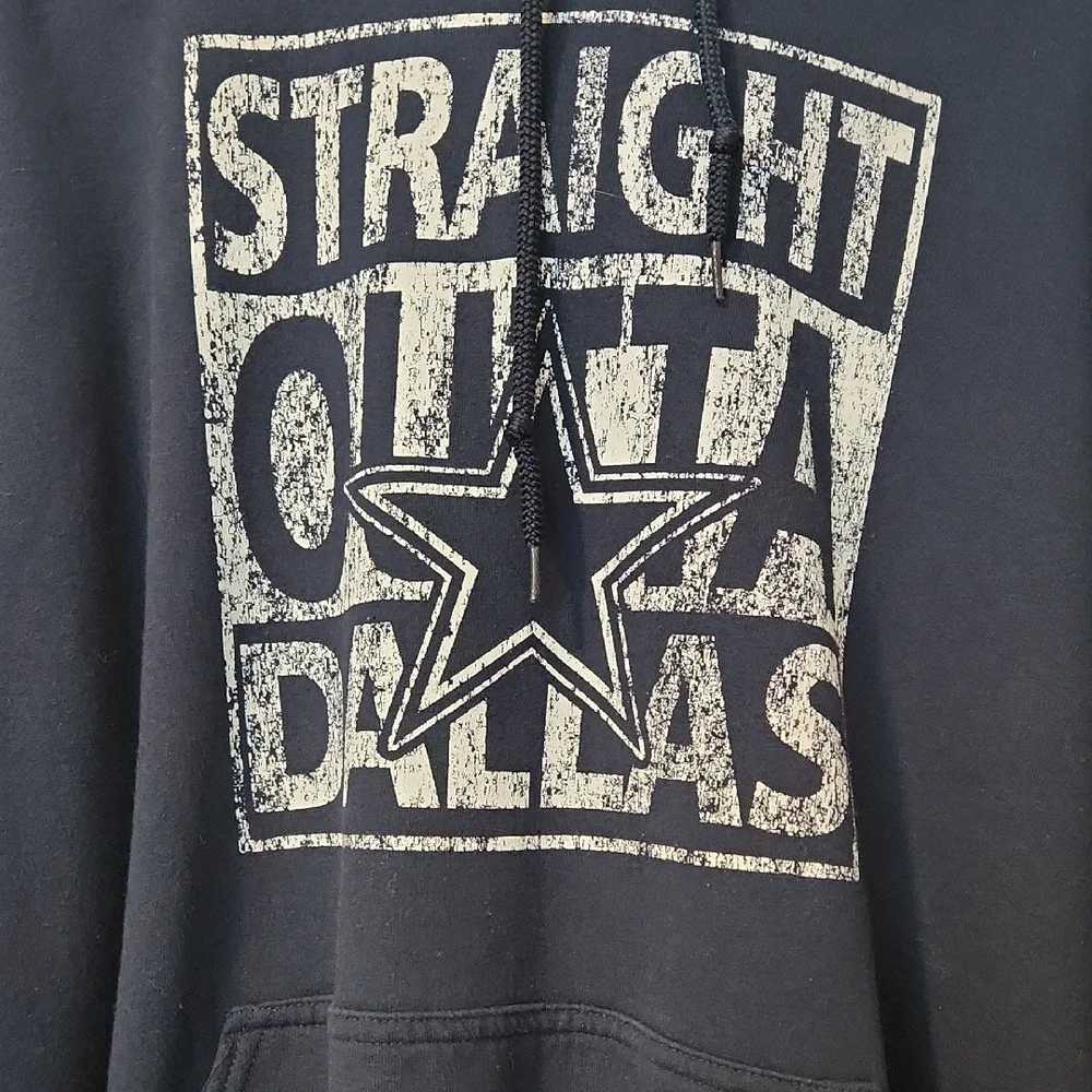 Gildan Dark Blue Dallas Cowbous Graphic Hoodie Men's Sixe Xl - Picture 2 of 6